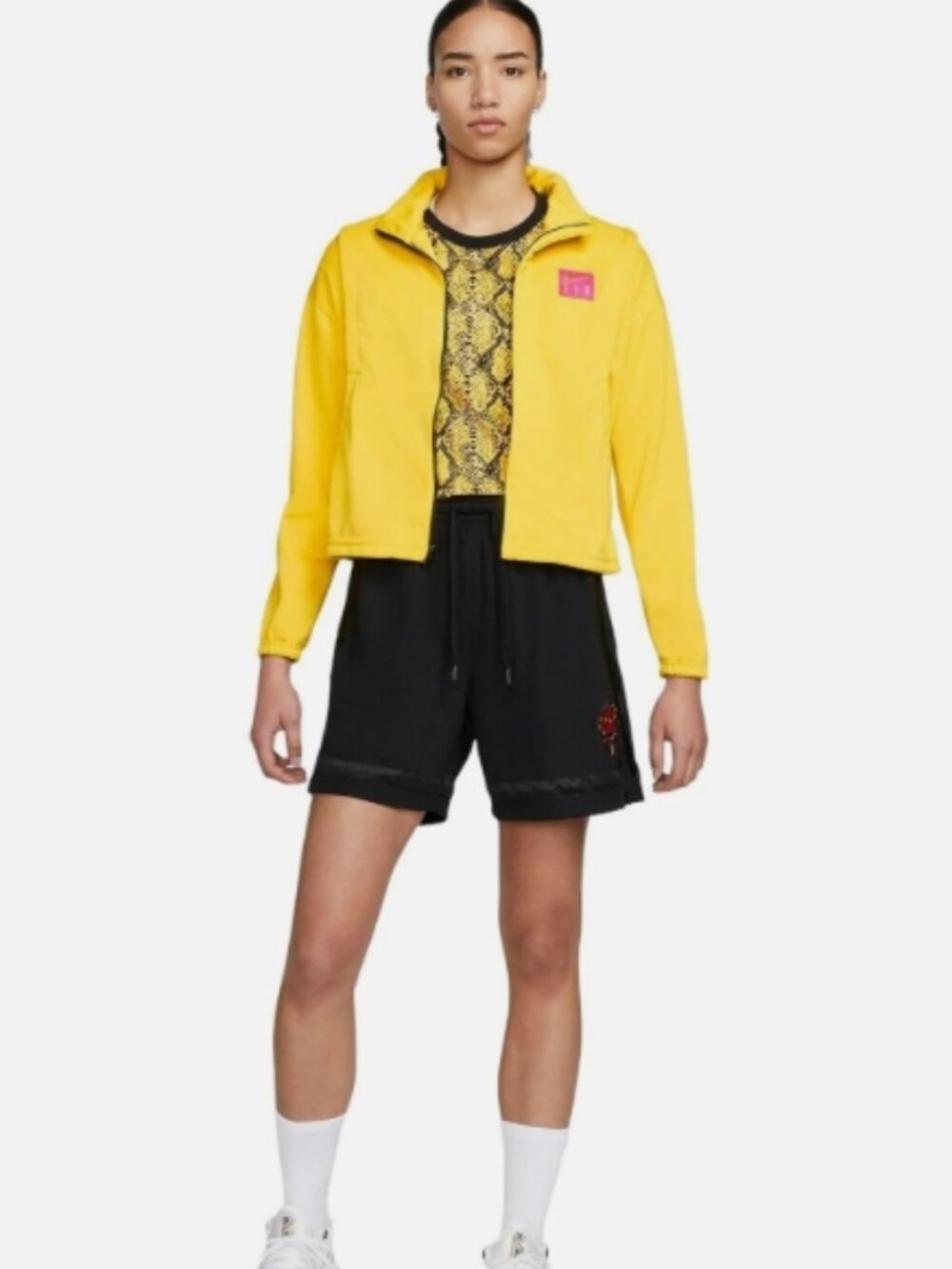 Nike Women's Dri-FIT Retro Fly Basketball Jacket (Vivid Sulfur) Size Medium